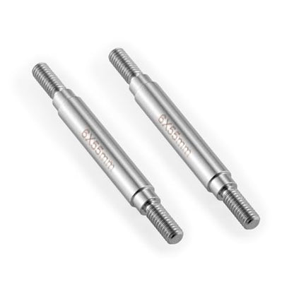 RC Stainless Steel Suspension Links Chassis Linkage Set 55mm | For 1/10 Scale SCX10 TRX4, RC Crawler - size: 55mm