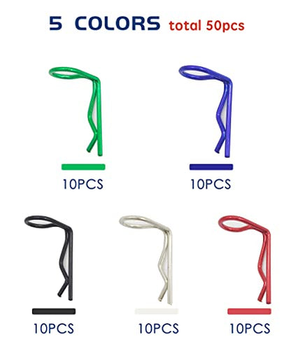 RC Body Clips 90-Degree Angle for 1/8 1/10 1/12 Scale Model Car | 90-Degree Angle Universal Body Clips Rust Resistant,Stainless Steel,Excellent Durability RC Car Truck Buggy Shell Replacement