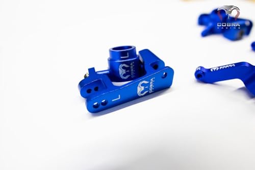 Aluminum Blue Knuckles Set (Complete) for 4x4 Slash, RUSTLER, Stampede, HOSS - Steering Knuckles, Steering Blocks and Rear Axle Carriers