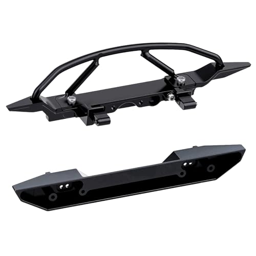 Aluminum Front and Rear Bumpers Set for 1/24 RC Axial SCX24 Jeep JT Gladiator Upgrades