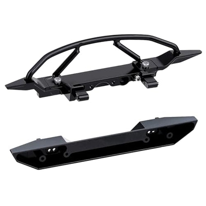 Aluminum Front and Rear Bumpers Set for 1/24 RC Axial SCX24 Jeep JT Gladiator Upgrades