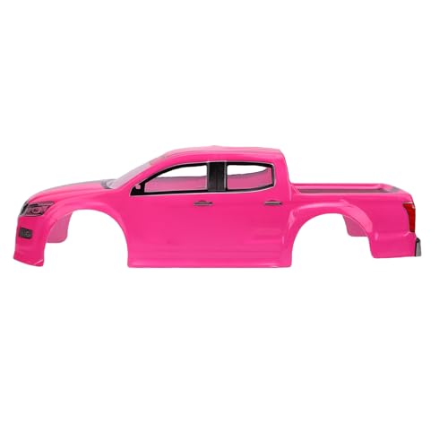 Vikye 1/10 RC Truck Body Shell, Lightweight Clear Pattern Replacement RC Car Shell with Precise Fit, for 26cm Wheelbase Remote Control Vehicles (Pink) - color: Pink