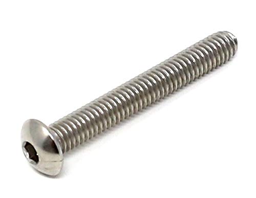 iexcell 100 Pcs M4 x 20/25/30/35/40 Stainless Steel 304 Hex Socket Button Head Cap Screws Bolts Assortment Kit - size: M4 x 20/25/30/35/40mm