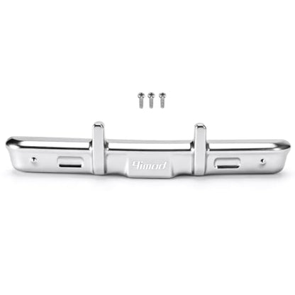 RC Front & Rear Bumper for SCX30 K10 Aluminum Bumper for 1/30 RC Crawle Replace Upgrade (Silver) - color: Silver