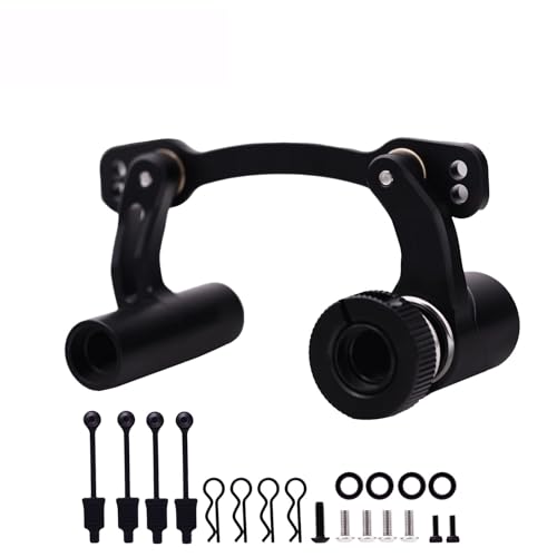 Steering Bellcrank & Body Clips Set for Arrma 1/7 Felony Infraction Limitless Mojave 6s Steering Bell Crank 1/8 Kraton Outcast Notorious Talion 6S Steering Servo Saver Upgrades Part Black - color: black