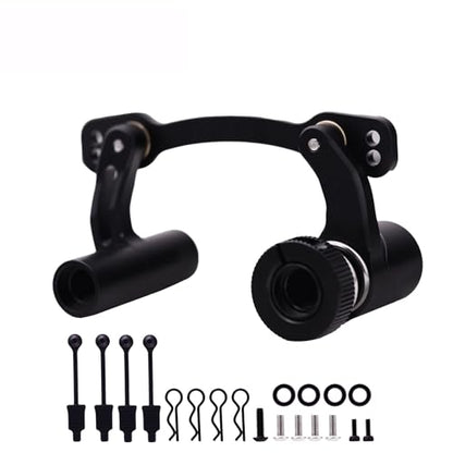 Steering Bellcrank & Body Clips Set for Arrma 1/7 Felony Infraction Limitless Mojave 6s Steering Bell Crank 1/8 Kraton Outcast Notorious Talion 6S Steering Servo Saver Upgrades Part Black - color: black