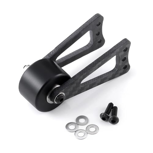 RC Car Upgrade Parts for Tamiya for Lunch Box 1/12 RC Monster Truck Alu Alloy Carbon Fiber Adjustable Rear Stabilizer Bar Wheelie Kit Replacement Parts