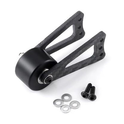RC Car Upgrade Parts for Tamiya for Lunch Box 1/12 RC Monster Truck Alu Alloy Carbon Fiber Adjustable Rear Stabilizer Bar Wheelie Kit Replacement Parts