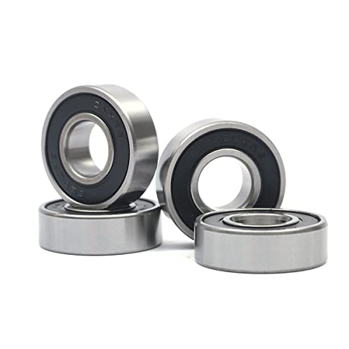 10 PCS 6202-2RS Double Rubber Sealed Bearings 15x35x11mm, Deep Groove Ball Bearings 15x35x11mm, Deep Groove Ball Bearing ABCE-3 Pre-Lubricated, Chromium Bearing Steel (6202-2RS, 10) - size: 6202-2RS