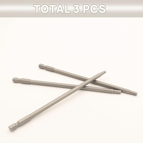 RC Hex Bit 4mm for Electric Screwgun/Power Drill(3pcs Hex 4mm) | 6 Inch Power Bits,Hex Head Allen Wrench Drill Bit Set,Professional Grade ¼ Inch Hex Shank for Screwdrivers,High Quality Steel - size: 4MM * 3PCS