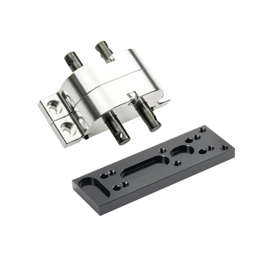 RC Car Parts for Axial for SCX10 D90 1/10 for Tamiya Truck Metal Transfer Case Gearbox Intermediate Fixing Plate RC Crawler Car Truck Upgrade Parts Accessories(Set) - size: Set