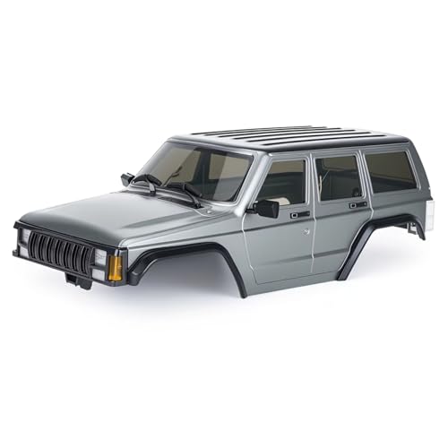 for TRX4M for Bronco for Defender for Cherokee 1/18 Body 155mm Wheelbase ABS Hard Top RC Crawler Modification Parts RC Car Toys Parts(Grey) - size: Grey