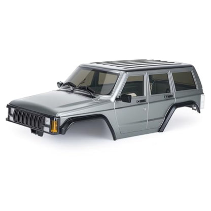 for TRX4M for Bronco for Defender for Cherokee 1/18 Body 155mm Wheelbase ABS Hard Top RC Crawler Modification Parts RC Car Toys Parts(Grey) - size: Grey