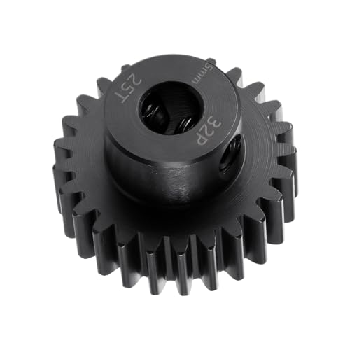 Steel 32P 5mm Pinion Gear 25T Motor Gears for 1/10 1/8 RC Car Parts - size: 25T