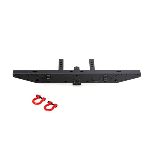 LCX 1/10th RC Crawler Car Aluminum Rear Bumper for TRX4 TRX6 SCX10 II SCX10 III D90 Gen8, Upgrades Parts Accessories