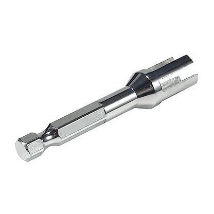 RC Tool kit Quick Assembly Tool Ball Joint Wrench with 1/4'' Hex Shank Fit 5347 Rod Ends for 1/10 RC Crawler Links Building TRX4 SCX10 TF2 VS4-10 RC Tool Set (Rod Ends Assembly Tool Black) (Silver) - color: Silver