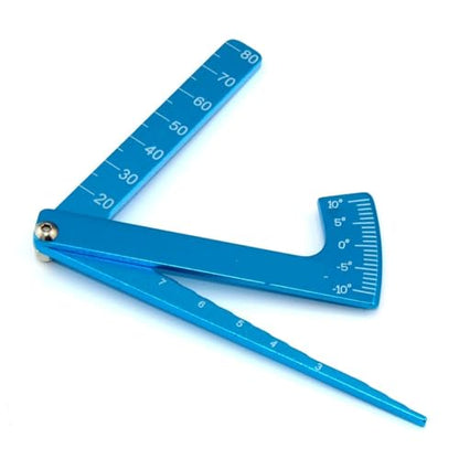 6in1 Wrench Tool 3/4/5/5.5/7/8mm + Camber Gauge Adjustable Ruler for Turnbuckles with Nuts Multifunctional Rc Car Toys Tools(Style A Blue) - color: Style a Blue