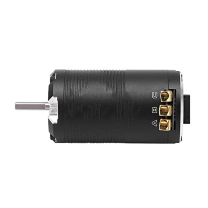 Changor High Efficiency 4550KV Sensored Brushless Motor 8.5T for 1/12 1/14 Scale RC Car Racing Black Silver