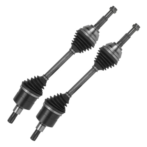 Detroit Axle - Front CV Axles for 2002-2009 Chevy Trailblazer EXT | Buick Rainier GMC Envoy XL XUV Olds Bravada Isuzu Ascender Saab 9-7x, 2003 2004 2005 2006 2007 2008 CV Axle Shaft Replacement - size: D-0027x2/Pair