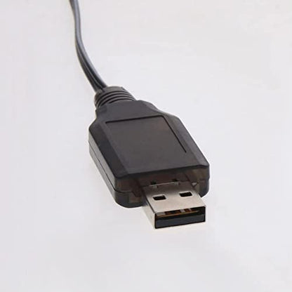 Heyiarbeit 2Pcs SM-2P Nickel Cadmium Nickel Hydrogen USB Charging Cable USB Charger Power Adapter Cable 8.4V for RC Car Ni-MH Ni-CD Battery Black - size: SM-2P 2Pcs