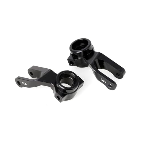 LCX Racing 1/10 RC Crawler Car Front Steering Knuckle Steering Block for RC Truck Arrma Fury, Upgrades Parts Accessories (Black) - color: Black
