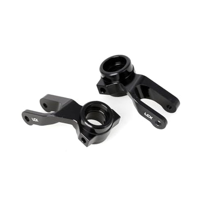 LCX Racing 1/10 RC Crawler Car Front Steering Knuckle Steering Block for RC Truck Arrma Fury, Upgrades Parts Accessories (Black) - color: Black