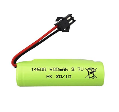 Accessories 6PCS 3.7V 500mAh Li Battery with 6 in 1 Charger for DE35 DE38 DE40 DE50 Double-Sided Tumbling Stunt RC Car Child Toy Car Spare Battery