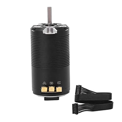 Changor High Efficiency 4550KV Sensored Brushless Motor 8.5T for 1/12 1/14 Scale RC Car Racing Black Silver