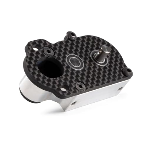 NOD Transmission Tiny LCG Gearbox,LCG Transmission,Machined Ultralight LCG Transmission Tiny Gearbox with Slidable Shim for Straight Axle Axial AR44 AR45 Enduro Vanquish F9 F10 (Silver) - color: Silver