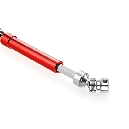 2 Set Metal CVD Drive Shaft 110-160Mm for 1/10 RC Rock Crawler SCX10 90046 Trx4,Red & Silver