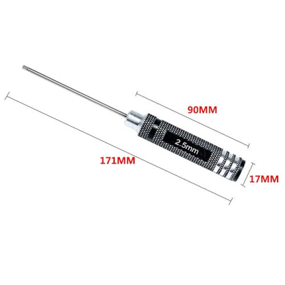 Hex Screw Driver Set 1.5mm 2.0mm 2.5mm 3.0mm Allen Wrench Keys Screwdriver RC Repair Tools Kit for Traxxas RC Car Drone Multi-Axis Helicopter Arrma Axial Losi Redcat Racing - color: 5pcs Kit