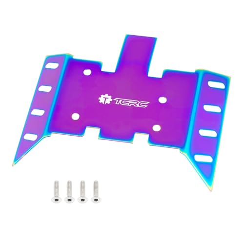 Colorful Stainless Steel Chassis Skid Plate Armor Guard Plate Protection for Axial 1/8 AXP8 Gilamon Trail Buggy Upgrade