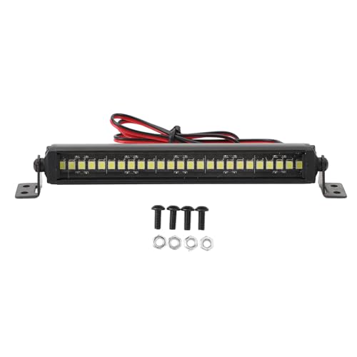 RC Roof LED Light Bar, Ceiling Lamp, RC Lights Kit, Super Bright LED Light Bar, 25 LED Roof Lamp for RC Car Crawler 1/10 for Axial SCX10 RC