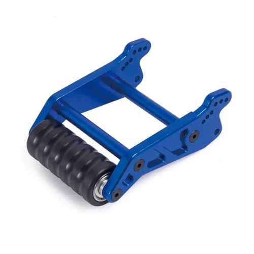 for Losi for LMT 4WD 1/8 Solid Axle 1pc Metal Adjustable Wheelie Bar Anti Roll Wheel Upgrade Parts RC Monster Truck RTR Grave Digger Rc Upgrade Spare Parts - color: Blue