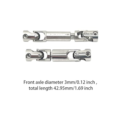 2Pcs RC Car Drive Shaft RC Universal Driveshaft Center Drive Shafts for Fcx24M 1/24 RC