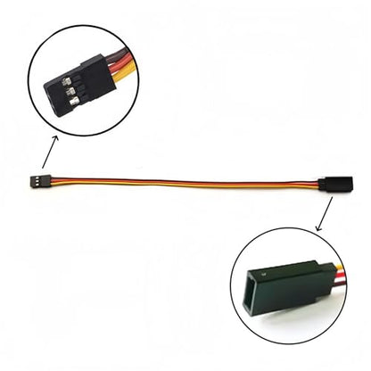 10 Pieces 3-pin Servo Extension Cable Servo Extension Cord Female to Male Rc Wire Cable Connector 11.8 inch for RC JR Futaba Car Airplanes