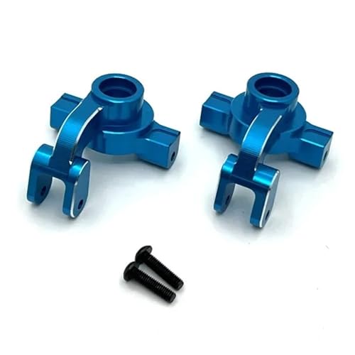 Steering Knuckle Models For Hyper GO For MJX 10208 1/10 Metal Upgrade Front Steering Cup RC Crawler Car Truck For Buggy Accessories Parts(Blue)