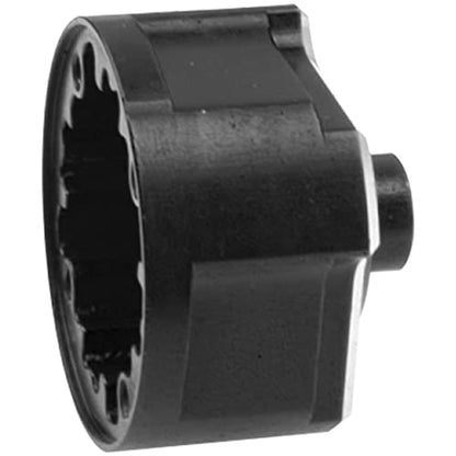 Metal Diff Case Front/Rear Differential Gear Carrier Cover # 9581 Compatible with Traxxas 1/8 Sledge 4WD 95076-4 RC Monster Truck Upgarde Parts (Black) - color: Black