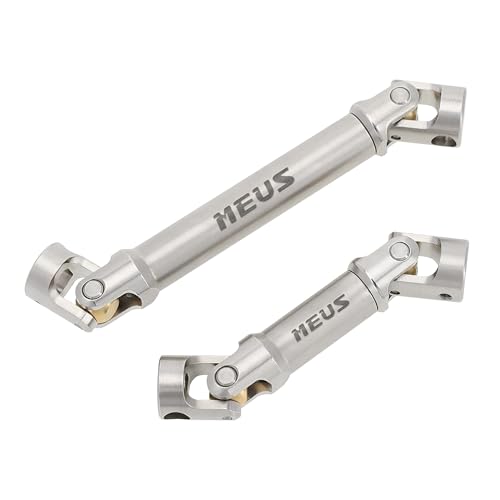MEUS RACING Stainless Steel TRX4M Driveshaft, Drive Shaft for Traxxas 1/18 TRX4M High Trail K10/F150 RC Crawler Upgrade Parts