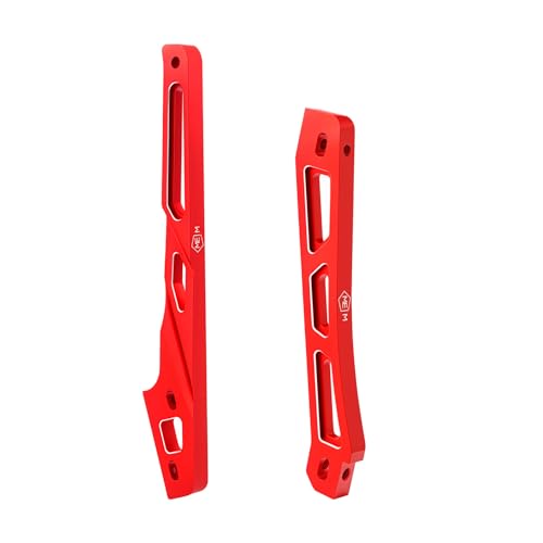Alloy Front Rear Chassis Brace ARA320754 ARA320756 for Arrma 1/8 Kraton 6S EXB AVC 4X4 RTR V6 Series Upgrade Parts Red - color: Red