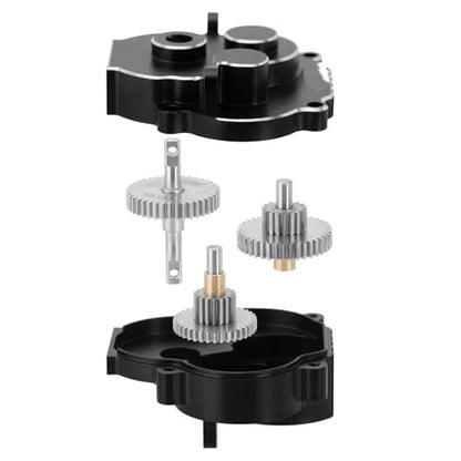 RC Car Parts for TRX4M Upgrade 1/18 RC Crawler Car Stainless Steel Overdrive Underdrive Transmission Gear Pinion Set(40.3/1) - size: 40.3/1