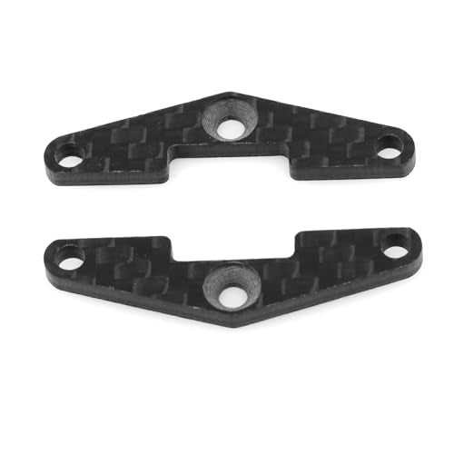 Suspension Tie Rod Mount Pull Rod Bracket for Tamiya TT-02S TT02B 1/10 RC Car, Carbon Fiber Style Decorative Upgrade Parts, High-Precision Steering & Linkage Base Holder Set
