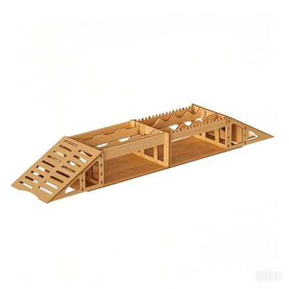 Rc Crawler Course Obstacles,Rc Car Ramp,Toy Ramps for RC Crawer Car 1/18 1/24 TRX4M SCX24 FCX24 (C)