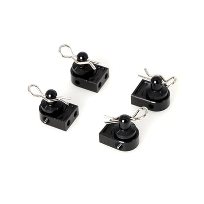 LCX Racing 1/10th RC Crawler Car Aluminum Body Post w/Clip Body Mount for Axial SCX10 PRO, Upgrades Parts Accessories