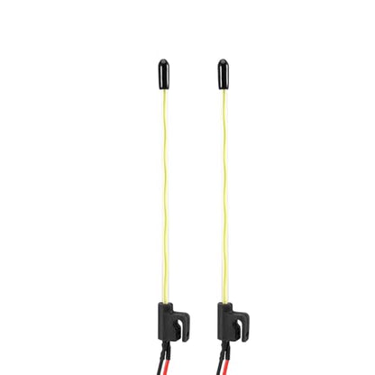 INJORA LED Whip Light Side Fixed for 1/18 SCX24 1/24 RC Crawlers (Green) - color: Green