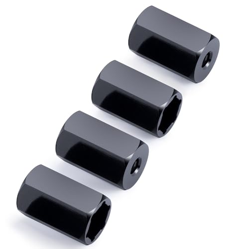 MORLORDY 5mm to 7mm (+10mm) Wheel Hex Hubs Adapter for WPL D12 1/10 RC Trucks 1/24 SCX24 RC Cars Upgrade Parts