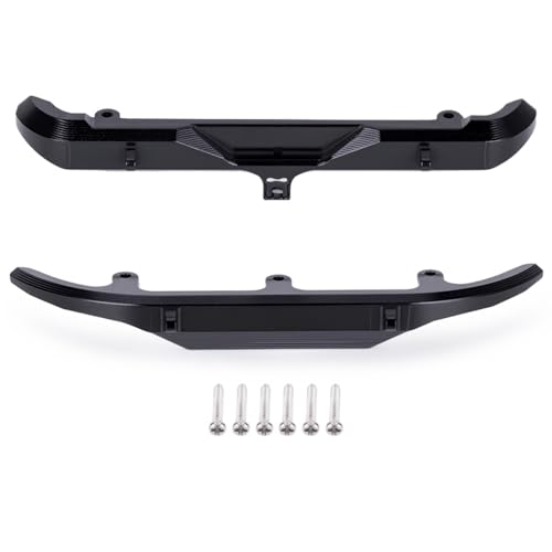 Front Rear Bumper - CNC Aluminum Bumper for Axial SCX30 Bronco 1/30 RC Crawler Upgrades (Black) - color: Black
