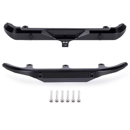 Front Rear Bumper - CNC Aluminum Bumper for Axial SCX30 Bronco 1/30 RC Crawler Upgrades (Black) - color: Black