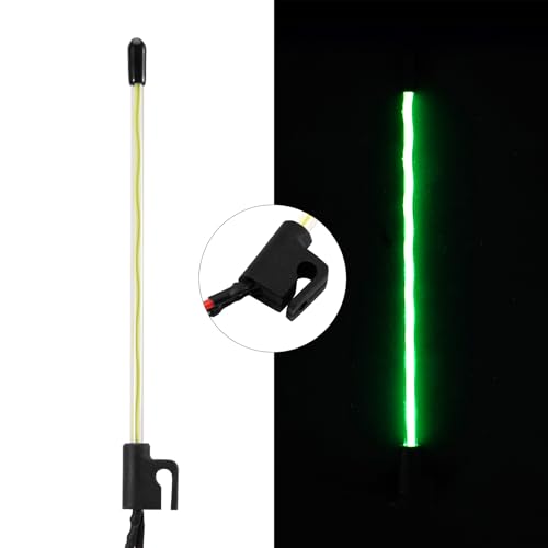 INJORA LED Whip Light Side Fixed for 1/18 SCX24 1/24 RC Crawlers (Green) - color: Green