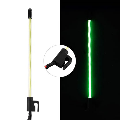 INJORA LED Whip Light Side Fixed for 1/18 SCX24 1/24 RC Crawlers (Green) - color: Green